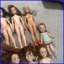 10 VINTAGE Ideal Crissy Family 1969-1971 Nude Doll Lot Fair Condition