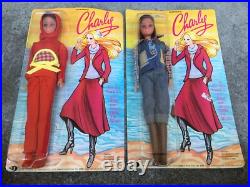 12 NRFP Charlie Dolls from 1977, Large Size, mint shape, Durham Industries NY