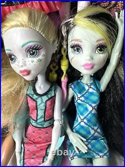 13 Monster High Dolls Lot Lagoona Frankie GiGi Spectra Clawdeen Ghoulia Cleo