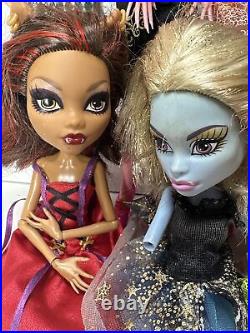 13 Monster High Dolls Lot Lagoona Frankie GiGi Spectra Clawdeen Ghoulia Cleo