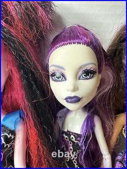 13 Monster High Dolls Lot Lagoona Frankie GiGi Spectra Clawdeen Ghoulia Cleo