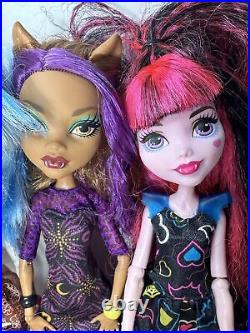 13 Monster High Dolls Lot Lagoona Frankie GiGi Spectra Clawdeen Ghoulia Cleo