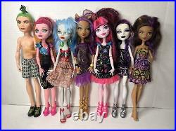13 Monster High Dolls Lot Lagoona Frankie GiGi Spectra Clawdeen Ghoulia Cleo