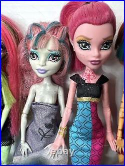 (15) Monster High Dolls Lot Venus Frankie GiGi Clawdeen Ghoulia Rochelle Twyla