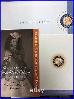16 Franklin Mint Gone With The Wind Scarlett OHara New Orleans Romance COA