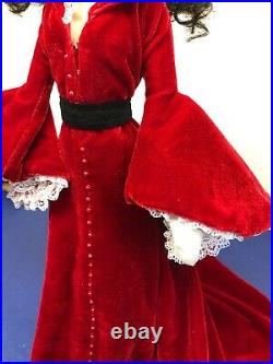 16 Franklin Mint Gone With The Wind Scarlett OHara Regal Red Robe With COA