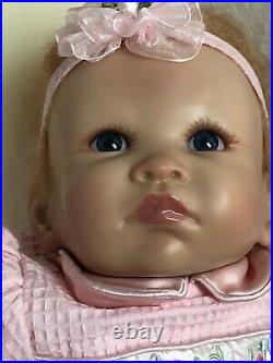 18 Ashton Drake Baby Girl Vinyl Doll Little Rose Petal Adorable MINT In Box