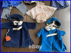 1950s IDEAL ST-12 SHIRLEY TEMPLE DOLL LOT WITH ORIGINAL TAGGED & UNTAG CLOTHES