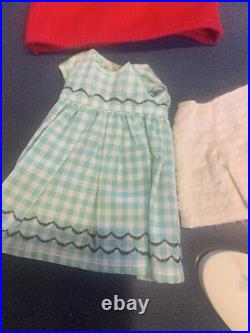 1960'S IDEAL BLONDE HIGH COLOR TAMMY Lot W Case For Clothes EUC
