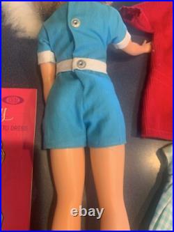 1960'S IDEAL BLONDE HIGH COLOR TAMMY Lot W Case For Clothes EUC