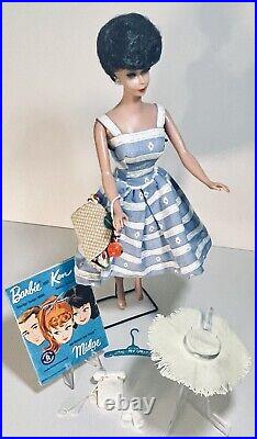 1961 BUBBLE CUT BARBIESHE IS PERFECT! In Original Mint Suburban Shopper Outfit