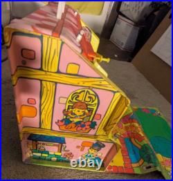 1968 Liddle Kiddles Playset Townhouse & Box, Lemon Doll, Storykin Dolls, Marx
