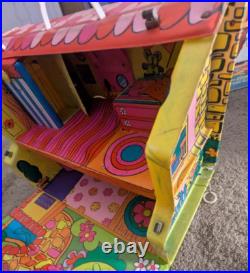 1968 Liddle Kiddles Playset Townhouse & Box, Lemon Doll, Storykin Dolls, Marx