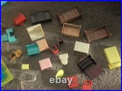 1968 Liddle Kiddles Playset Townhouse & Box, Lemon Doll, Storykin Dolls, Marx