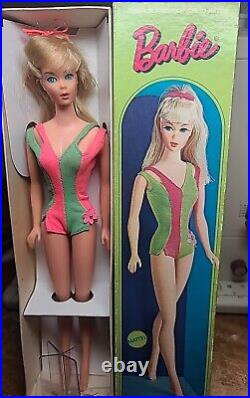 1969 Vintage Mod Blonde Standard Barbie Doll No. 1190 MIB