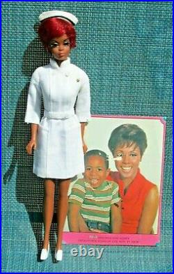 1969 Vtg Japannon-playjulia#1127tv Nurse Julia Doll+complete Outfitmint