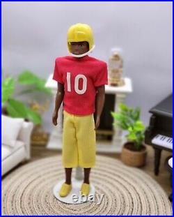 1970 Topper Vintage Dolls Dawn MINT Football VAN Boy Black African American Doll