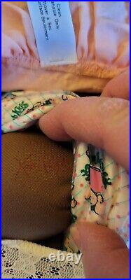 1985 Cabbage Patch Kids AA TWINS Dolls Black Hair Pacifier Mint All Original