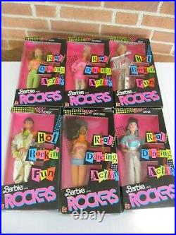 1986 Barbie and the Rockers Ken-Dee Dee-Diva-Dana- Derek Lot of 6 Complete New