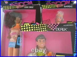 1986 Barbie and the Rockers Ken-Dee Dee-Diva-Dana- Derek Lot of 6 Complete New