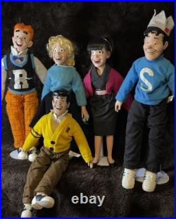 1987 Archie's 18 Inch Doll Lot Of 5 Archie, Reggie, Jughead, Betty, Veronica