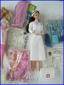 1987 Nurse Whitney 4405 Doctor Barbie Doctor 3850 Ken 4118 Dolls Mattel Steffie