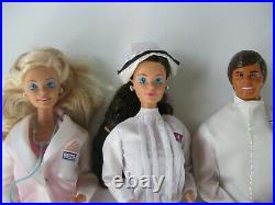 1987 Nurse Whitney 4405 Doctor Barbie Doctor 3850 Ken 4118 Dolls Mattel Steffie