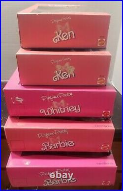 1987 Perfume Pretty Barbie Whitney and Giving Ken Complete Set AA NRFB Lot