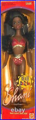 1991 Mattel Shani Beach Dazzle Barbie Lot of 3 Dolls Nichelle, Shani & Asha NRFB