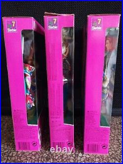 1992 Sea Holiday Lot of 3 Midge #5476, Barbie #5471, & Ken #5474 Sealed NRFB
