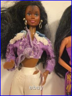 1992 Totally Hair Barbie with Hair Ties, Shoes, Original Dress Barbie Lot Extras