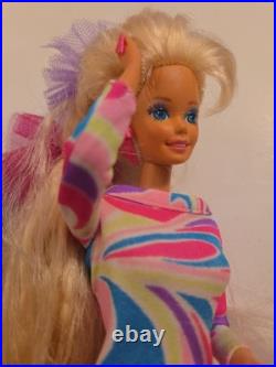 1992 Totally Hair Barbie with Hair Ties, Shoes, Original Dress Barbie Lot Extras