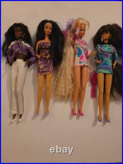 1992 Totally Hair Barbie with Hair Ties, Shoes, Original Dress Barbie Lot Extras