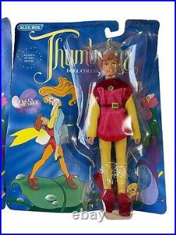 1993 Blue Box Thumbelina & Prince Cornelius RARE Poseable Dolls NIB