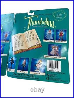 1993 Blue Box Thumbelina & Prince Cornelius RARE Poseable Dolls NIB