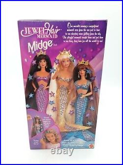 1995 Barbie Jewel Hair Mermaid Midge Mattel #14589 New NRFB