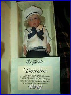 1998 Helen Kish Deirdre Sailors 12 Hand Painted Blonde Doll Mint in box withCOA