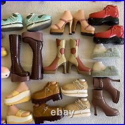 2001-2002 MGA Vtg Bratz Doll Boys Shoes Accessories Lot 3 Boys 40 Pair Shoes