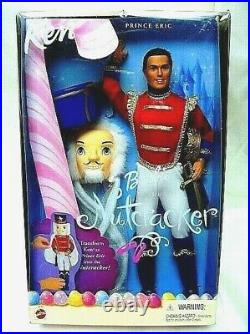 2001 Sugarplum Princess Barbie Prince Eric Ken Kelly NUTCRACKER Doll Set 8 NRFB