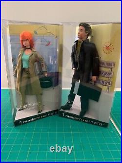 2003 Mattel 1 Modern Circle BARBIE PRODUCER & KEN ART DIRECTOR Dolls (Lot of 2)