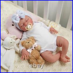 20 Sleeping Reborn Baby Doll Larry Soft Vinyl Lifelike Realistic Gift for Kids