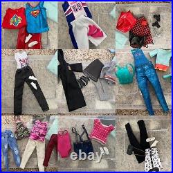 22 Lb Lot Of 45 Barbies 400+ Pieces Clothing Shoes Accessories Pets Jeep AMAZING
