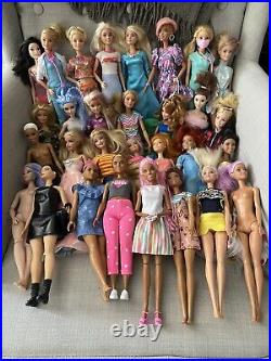22 Lb Lot Of 45 Barbies 400+ Pieces Clothing Shoes Accessories Pets Jeep AMAZING