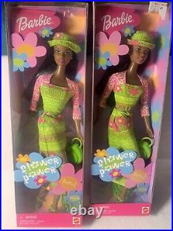 2-Barbie Flower Power Christie Barbie Doll NRFB Mint