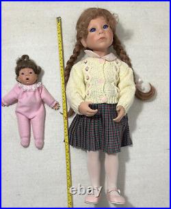 2 Good-Kruger Dolls 22 MOTHER & 11 BABY with Original Box A Mother's Love #889