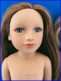 2 My Salon Dolls Mellie & Olivia Full Vinyl Human Hair 18 Dolls