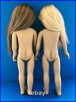 2 My Salon Dolls Mellie & Olivia Full Vinyl Human Hair 18 Dolls