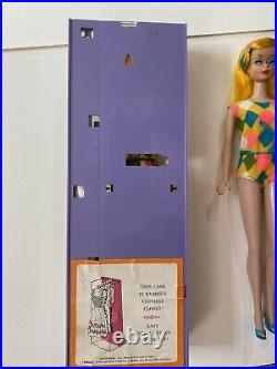 2 Vtg Barbie Color Magic Lot VHTF Stunning! All Original! Case Clothes Stand