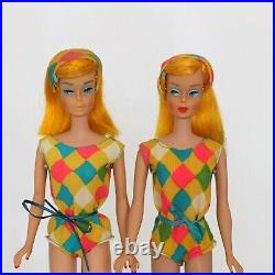 2 Vtg Barbie Color Magic Lot VHTF Stunning! All Original! Case Clothes Stand