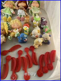 32pc Lot The Berries Deluxe Carry Case 1982 Strawberry Shortcake Dolls Pets